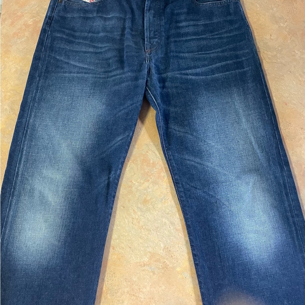 Diesel Indigo Men's Straight Jeans - Picture 12 of 16
